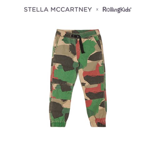 STELLA MCCARTNEY 儿童迷彩长裤休闲束脚长裤丨RollingKids