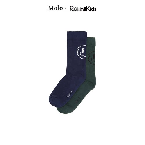 Molo 儿童袜子百搭休闲中袜丨RollingKids
