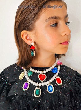 rurustar 儿童首饰仿珍珠项链手链戒指女童饰品礼物丨RollingKids