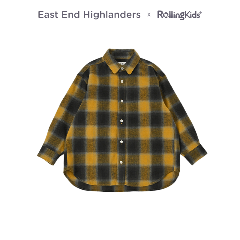 East End Highlanders 儿童长袖衬衫格纹POLO衫上衣丨RollingKids