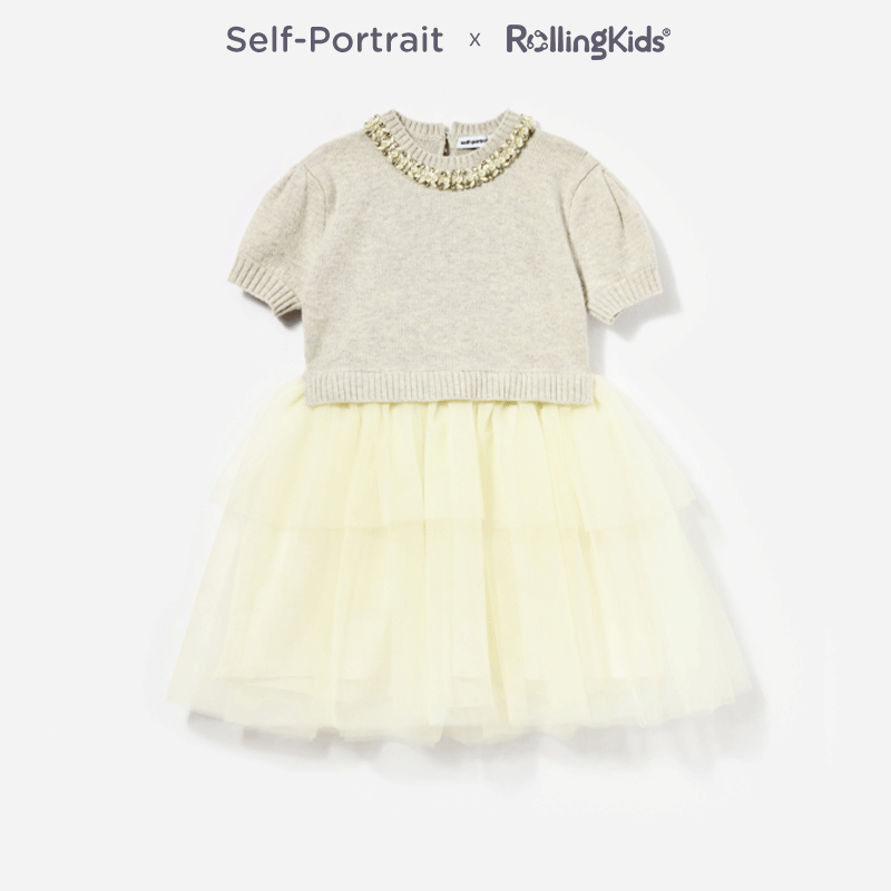Self-Portrait 儿童连衣裙女童时尚百搭轻奢裙子丨RollingKids