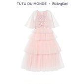 TUTU RollingKids 公主粉色网纱连衣裙女童蓬蓬裙 MONDE