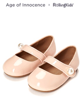 Age of Innocence 温柔浅粉色女童平底皮鞋单鞋丨RollingKids