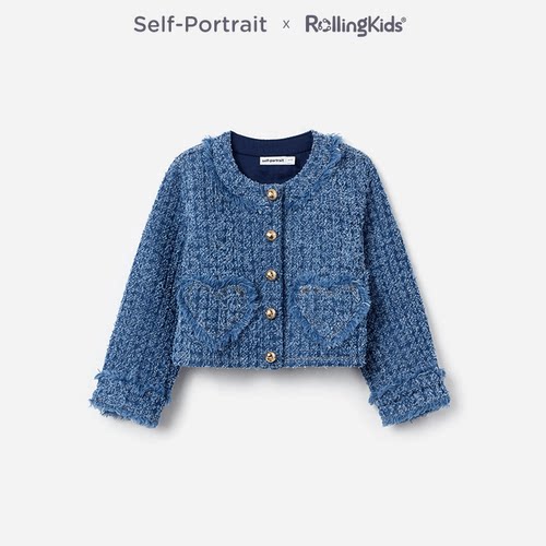 Self-Portrait 女童小香风圆领外套气质短款上衣丨RollingKids