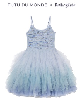 TUTU DU MONDE 网纱吊带连衣裙女童蓝色公主裙丨RollingKids