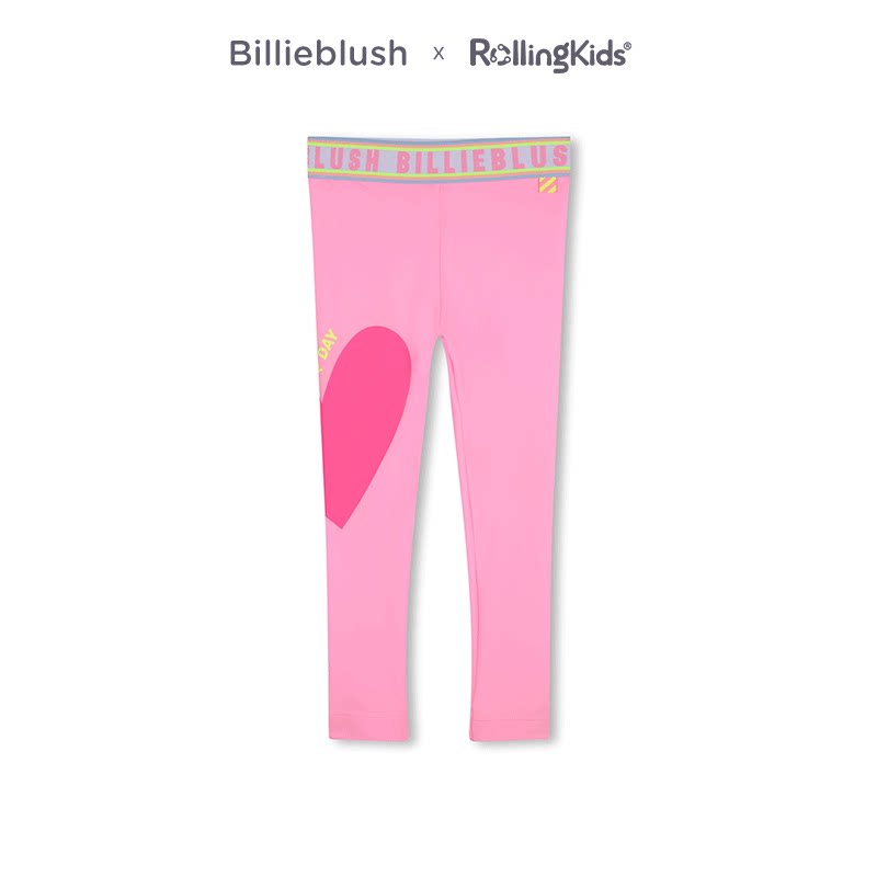 Billiblush 儿童打底裤粉红色女童休闲运动紧身裤丨RollingKids