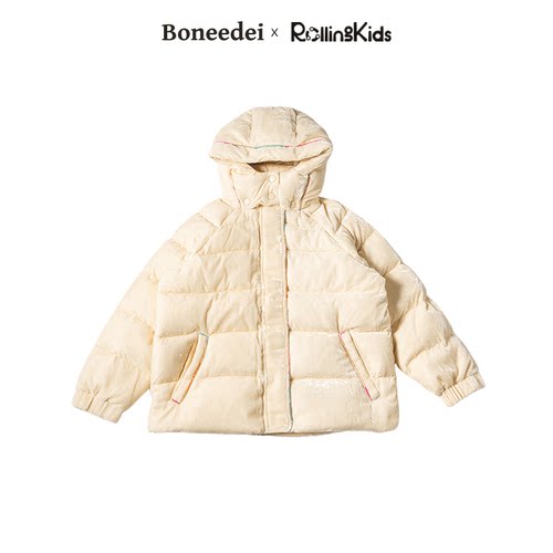 Boneedei 儿童羽绒丝绒外套保暖冬季新款上衣丨RollingKids