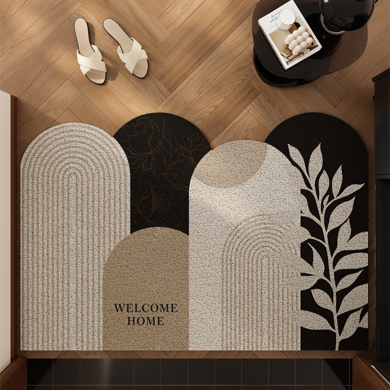 中古风入户门地垫高级感可裁剪耐脏免洗pvc进门门垫丝圈地毯脚垫,居家布艺,入户地垫,淘宝优惠券,粉丝福利购,淘宝优惠卷