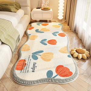2024新款卧室地毯轻奢高级感床边地毯宝宝儿童防摔地垫大面积全铺