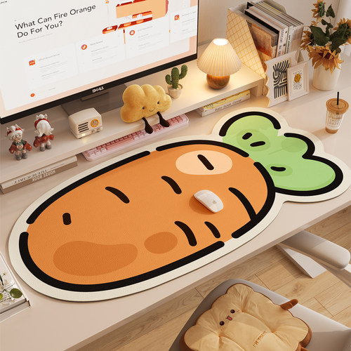 鼠标垫子女生高颜值超大号卡通可爱办公电脑桌垫定制书桌垫子防滑