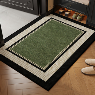 绿色圈绒入户门地垫新款玄关室外脚垫可擦免洗耐磨耐脏大门口门垫