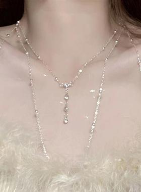 925银胸链身体链性感比基尼2023年新款爆款锁骨链后背链项链女生