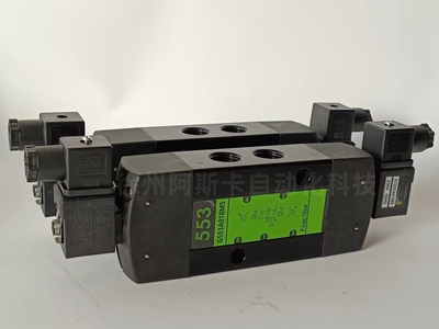 SCG553A018MS SCG553A001MS二位五通管式电磁阀 G1/2大流量电磁阀