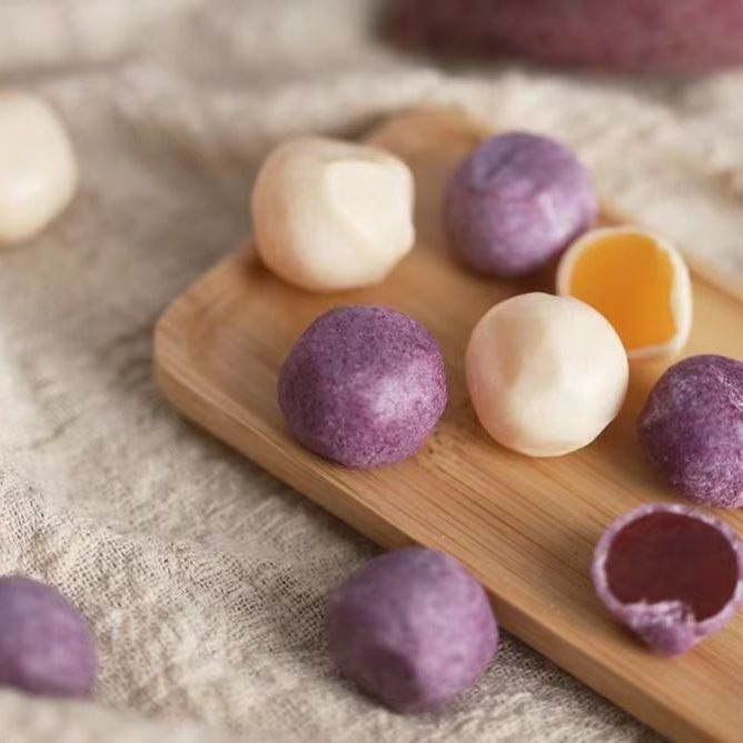 减肥解馋小零食0脂肪0卡无糖无添加剂0反式脂肪酸红薯奶球独立包装散装番薯夹心地瓜干孕妇儿童休闲食品奶味网红精致下午茶小吃