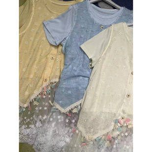 短袖上衣夏季新重工刺绣马甲女夏季新款套装高级感气质名
