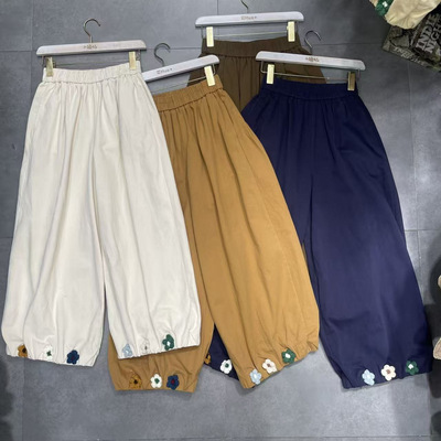 日系小清新宽松长裤24