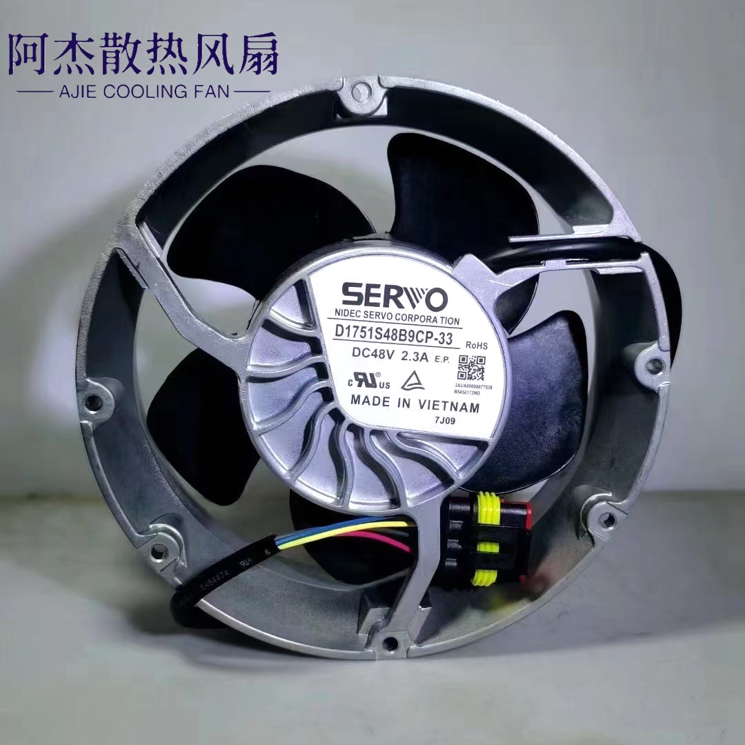 ABBACS880ACS580散热风扇D1751S48B9CP-33原装拆机DC48V电流2.3A
