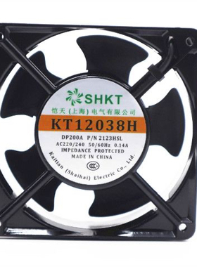 全新 KT12038H散热风扇  2123HSL轴流风机 220V-240V散热风扇