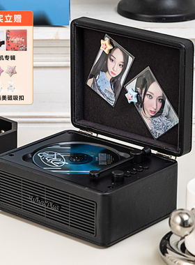 Whatplus问加C300CD机专辑光盘播放器蓝牙音响一体复古留声唱片机