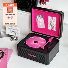 WhatPlus问加C300cd机蓝牙音响一体播放器唱片机复古礼物黑粉限量