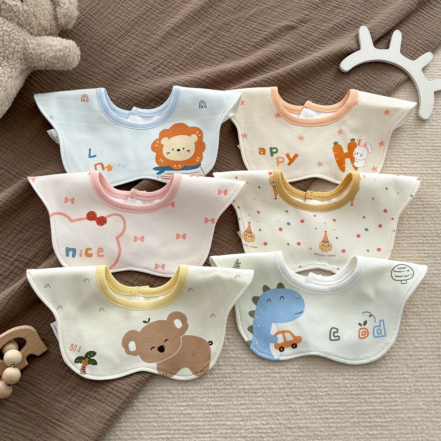 【宠粉福利】【1号-56号】秋冬口水巾新生婴儿7A纯棉防水吐奶,婴童用品,小围嘴,淘宝优惠券,粉丝福利购,淘宝优惠卷