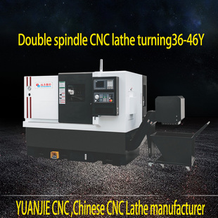 CK-46小型数控机床广东斜轨排刀机全新机可加飞刀盘动力头扶嘴