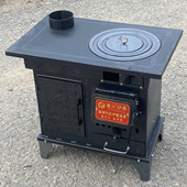 气化采暖炉柴煤两用取暖炉室内柴火炉无烟农村做饭采暖两用烤火炉