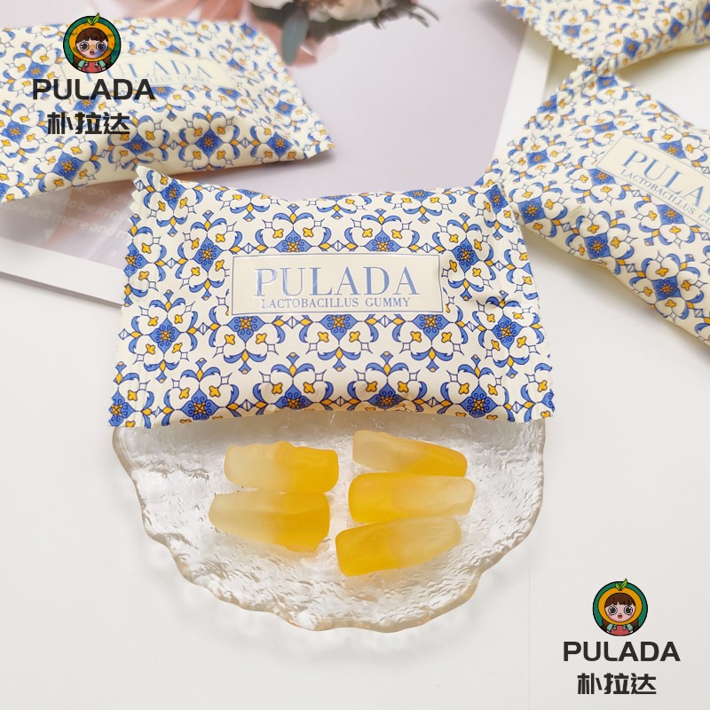 英国PULADA果汁味软糖小包装高颜值小零食结婚喜糖果散装