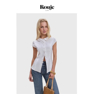 Life高级亚麻版 Rouje 美国衬衫 春季 衬衣 立体剪裁收腰无袖 现货