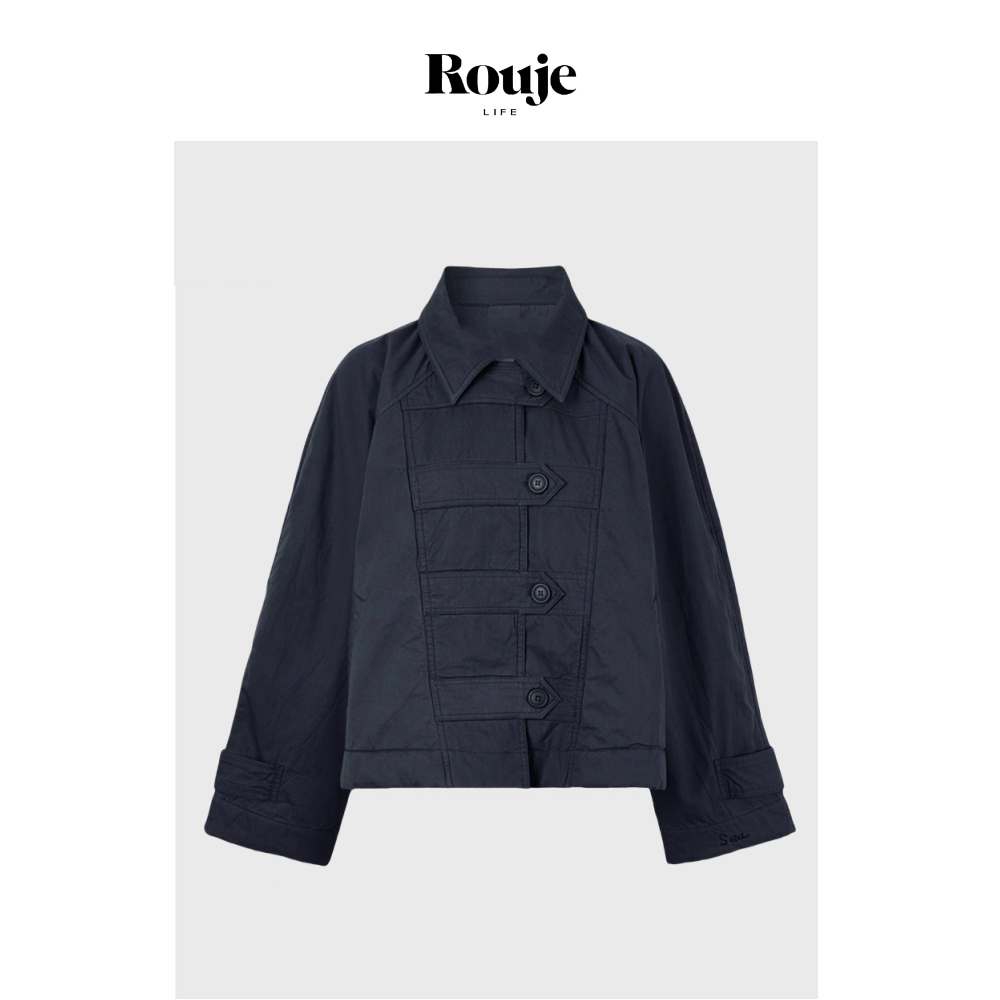 【现货】Rouje Life娃娃版棉服24秋季新品3色入短款宽松夹棉外套
