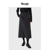 小众中长款 高腰羊毛A字裙 Life半身裙女春秋季 新款 现货 Rouje