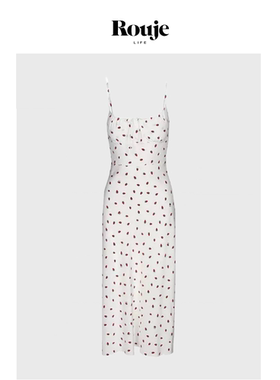 【现货】Rouje Life白色法式复古泰国度假吊带连衣裙海边长裙旅游
