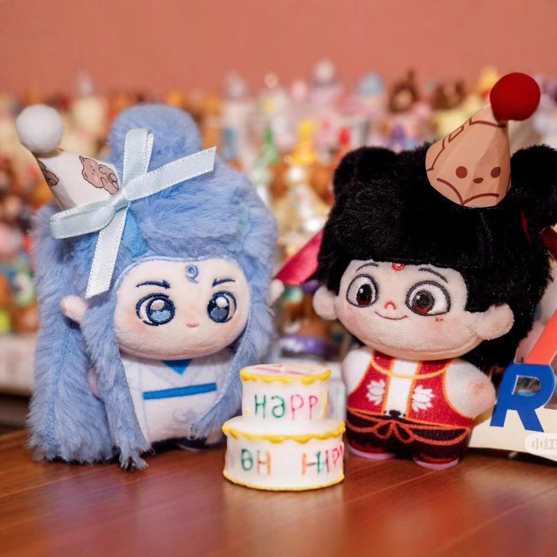 棉花娃娃可爱款哪吒2魔童闹海哪吒敖丙动漫生日送人12cm海星体