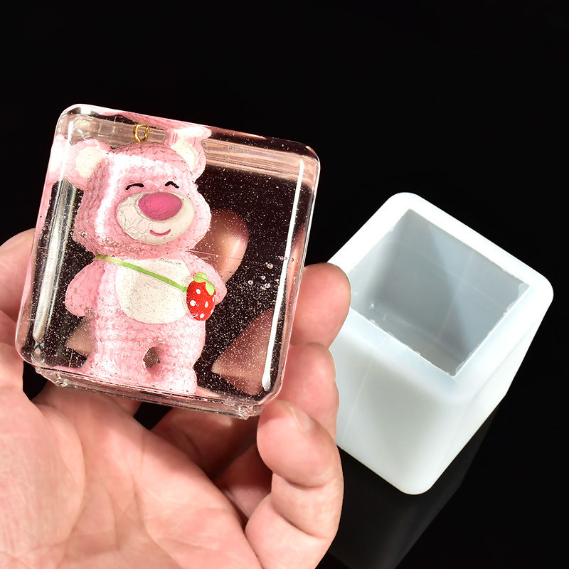 包邮 DIY标本模具纯正方体植物干花DIY水晶滴胶手工标本硅胶模具