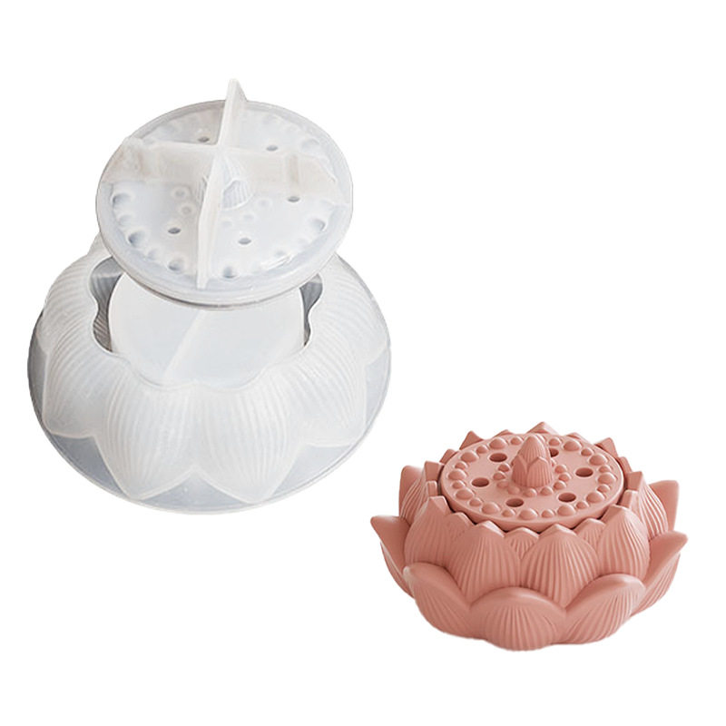 莲花收纳盒硅胶模具diy石膏树脂