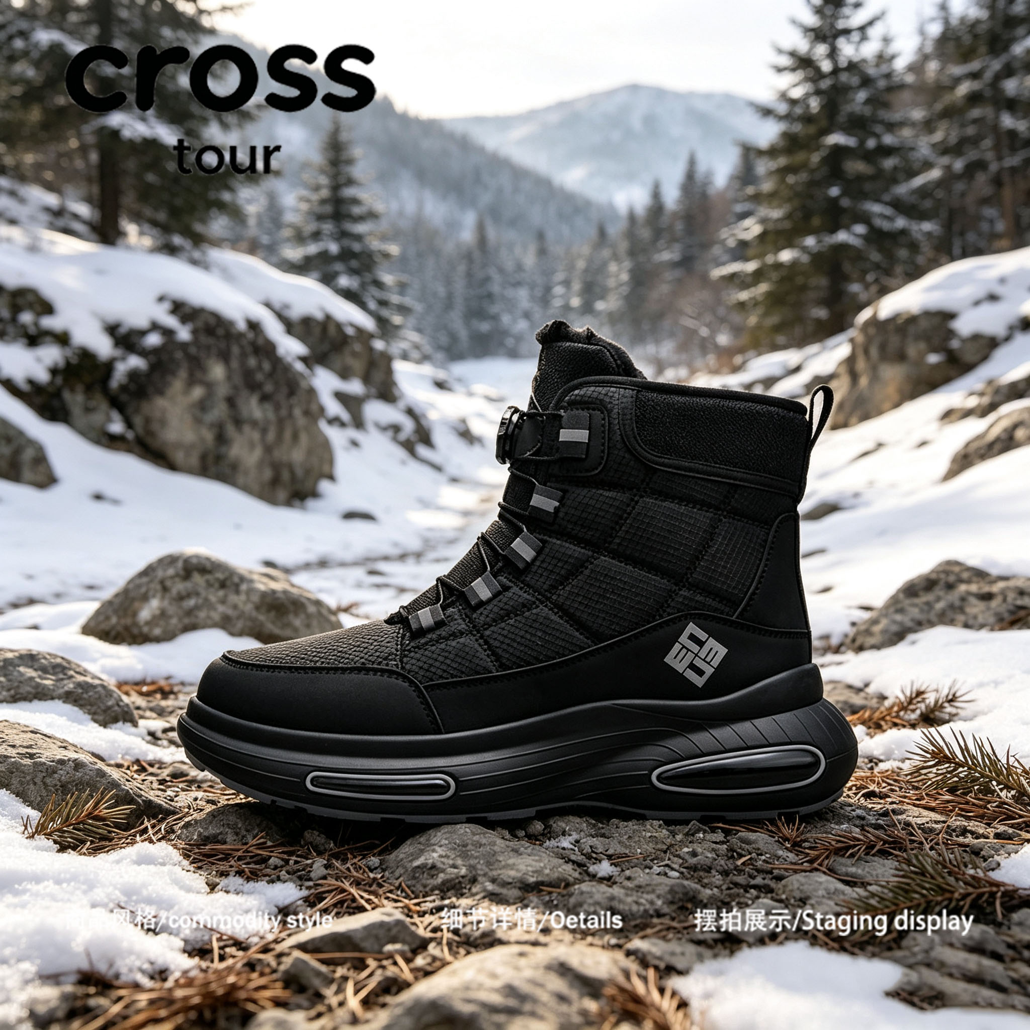 【冬日主力】Cross tour户外登山雪地靴机能风冬季工地防寒棉鞋