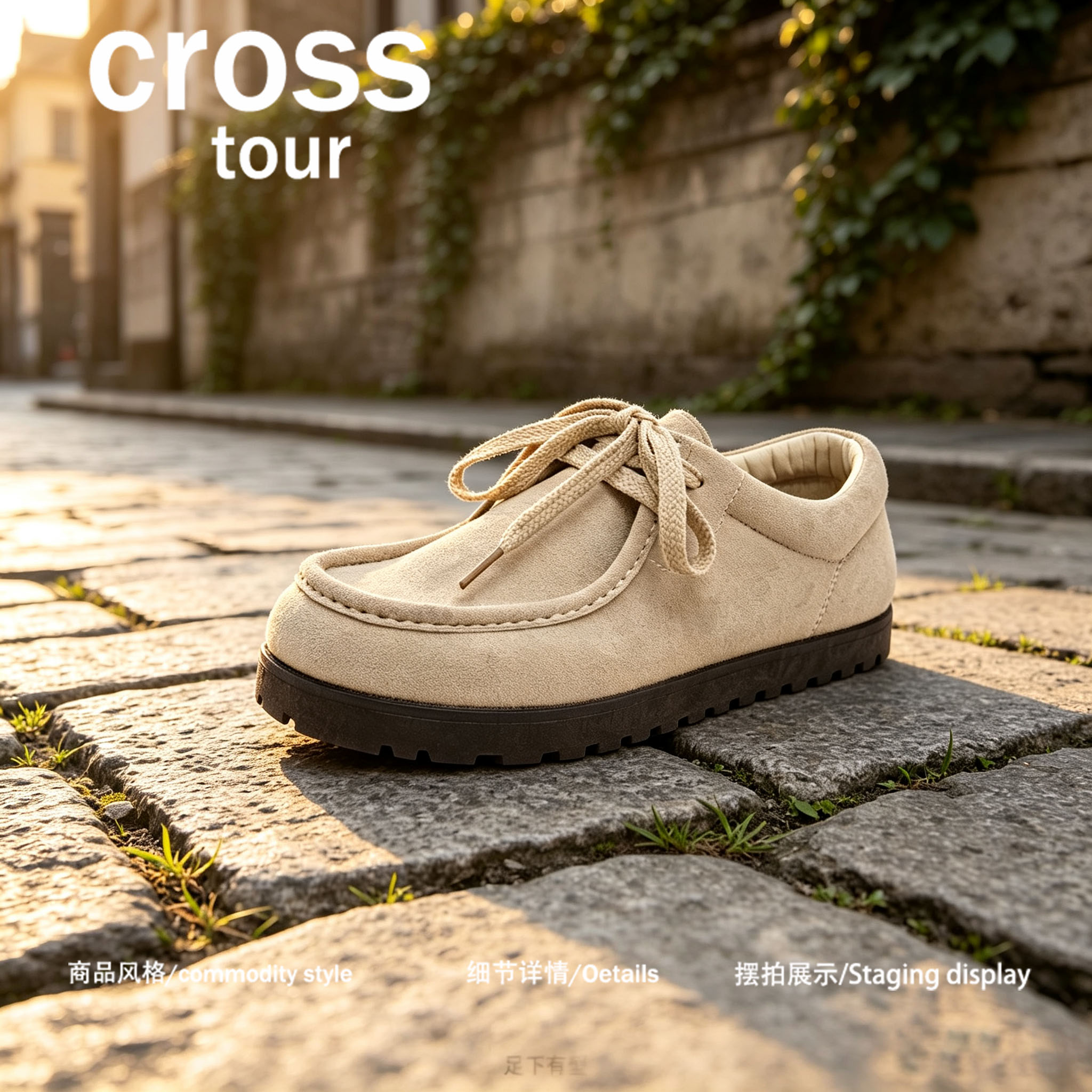 【柔感包覆】Cross tour老钱风套脚乐福鞋简约高级感商务休闲鞋