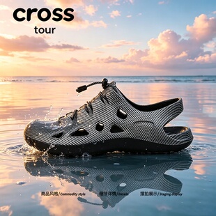 【贩卖浪漫】Cross tour新款洞洞拖鞋居家轻便踩屎感凉拖通勤凉鞋