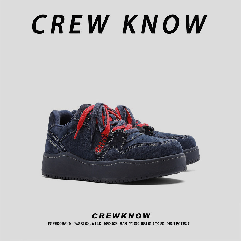 【法国CREW KNOW男鞋】时尚休闲鞋简约织物日常舒适运动潮流厚底,流行男鞋,时尚休闲鞋,淘宝优惠券,粉丝福利购,淘宝优惠卷