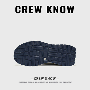复古老爹鞋 厚底透气休闲 新款 2026春季 法国CREW KNOW男鞋