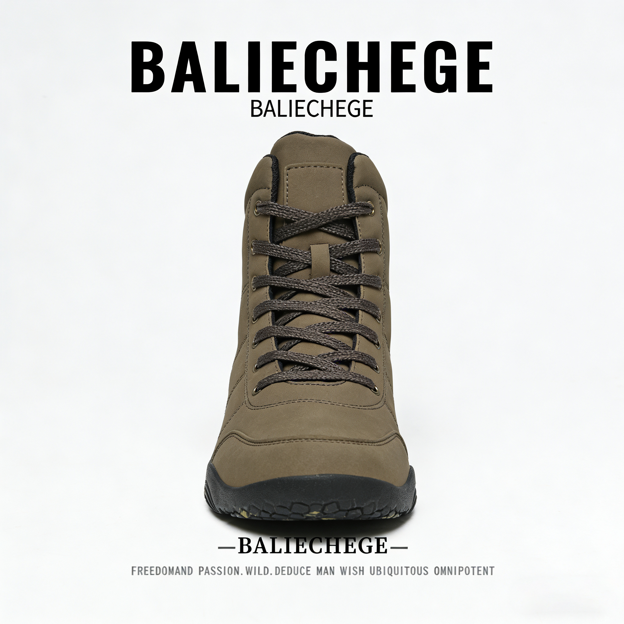 【法国BALIECHEGE专柜】英伦风短筒系带冬季保暖加厚耐磨马丁靴