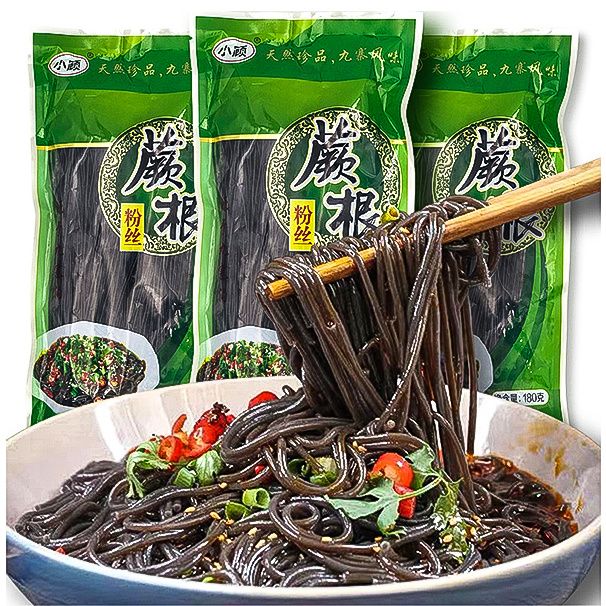 家用酸辣蕨根粉丝带调料低脂肪轻食代餐火锅凉拌蕨根粉条商用