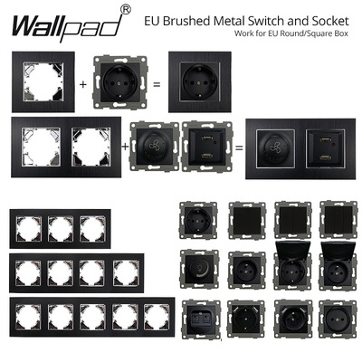德标拉丝双孔墙插USBTypeC