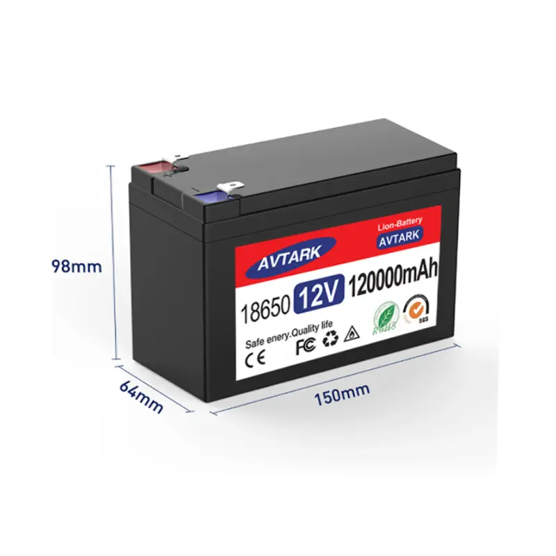 12V100A120A喷雾器蓄电池18650