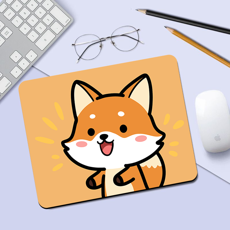 护腕鼠标垫可爱狐狸鼠标垫女生高颜值办公室滑鼠垫卡通电脑键盘