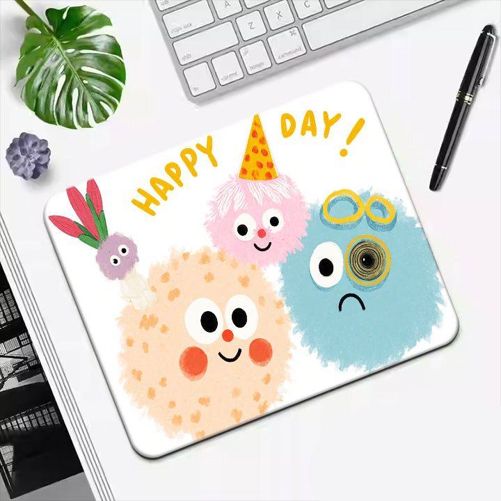 多巴胺小怪兽可爱无线办公桌面护腕垫鼠标垫女生ins风电脑键盘垫