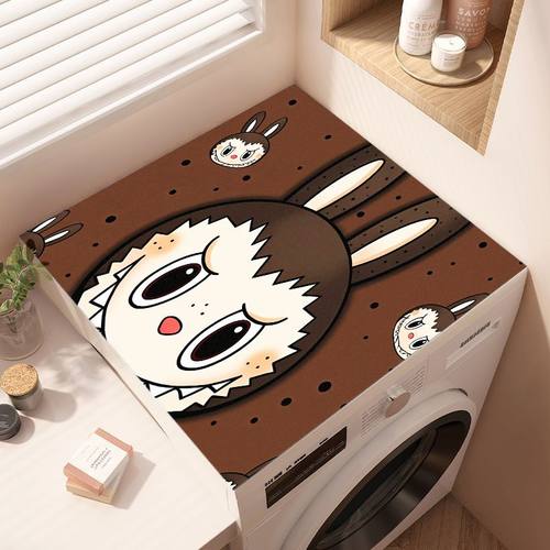 滚筒洗衣机盖垫台面保护垫卡通防晒防水防尘罩冰箱盖布床头柜垫子