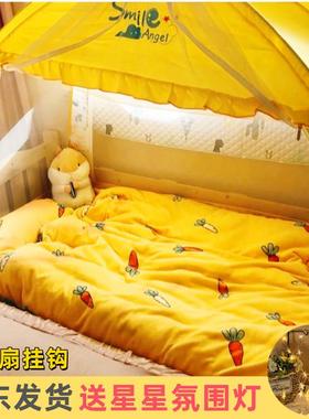 儿童床蚊帐三门加高88*168cm婴儿床拼接床尾门100180 80150