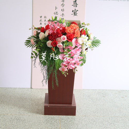 我家讲台仿真花品质好款式多好看
