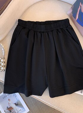 120-350斤大码女装 2024夏季新款高腰显瘦短裤胖mm休闲阔腿裤